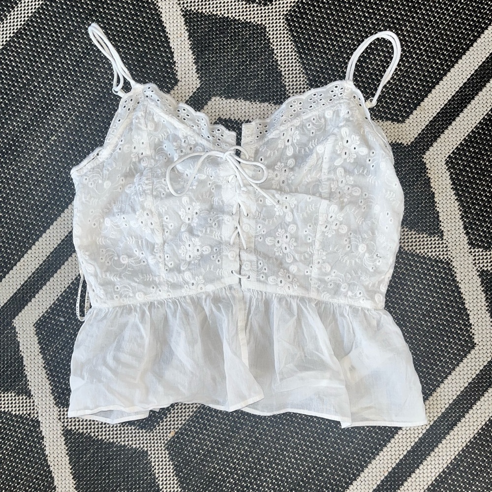 Buffalo by David Bitton white tank top